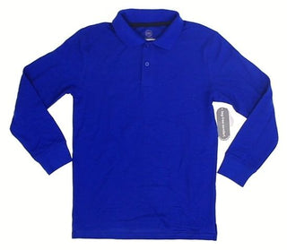 Wonder Nation Boy's Long Sleeve Polo 10-12 NWT