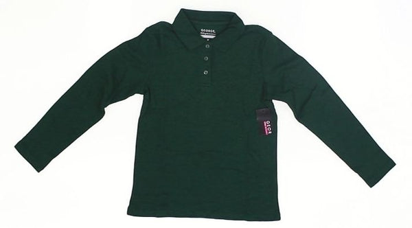 George Kid's Long Sleeve Polo M (7-8) NWT