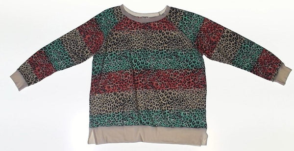 Women M Animal Print Long Sleeve