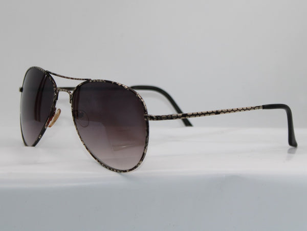 Women's Black Aviator Sunglasses