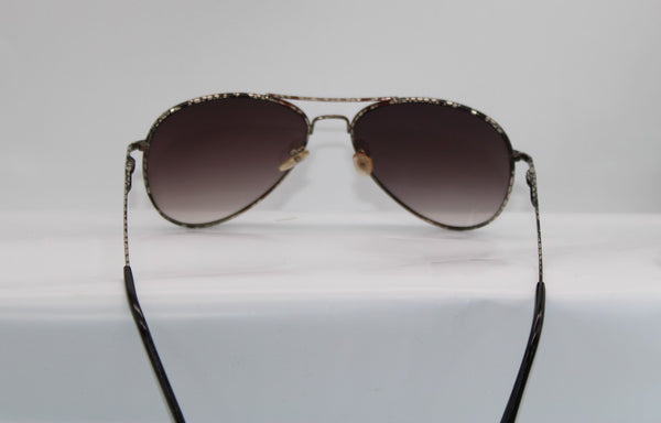 Women's Black Aviator Sunglasses