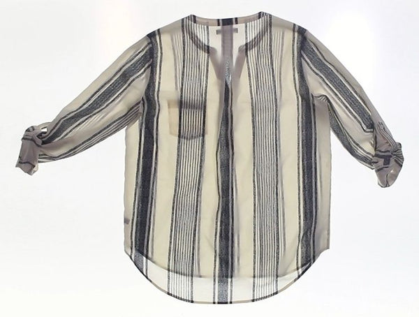 Women M Striped Blouse