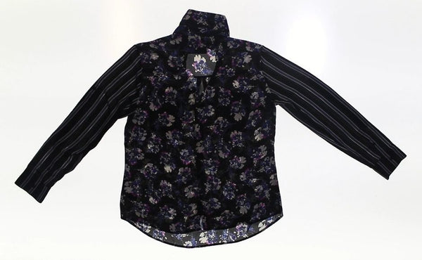 Women M Floral Button-Up