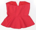 Women L Strapless Top