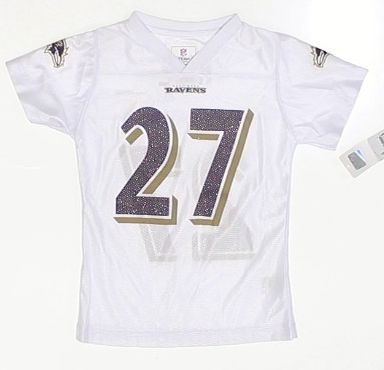 NFL Girl's Baltimore Ravens Jersey XS (4-5) NWT