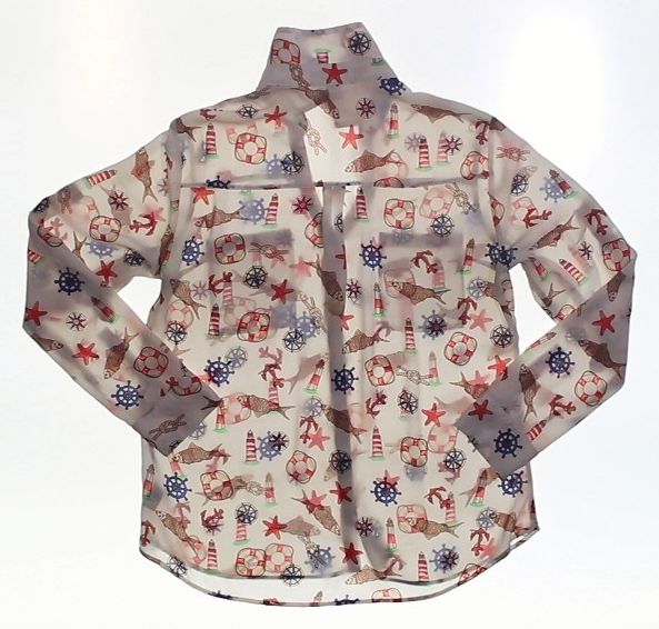 Women M Multicolor Button-Up